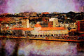 803011 Banco Nacional De Angola, Luanda, Angola A4 Limited Edition Watercolour Print