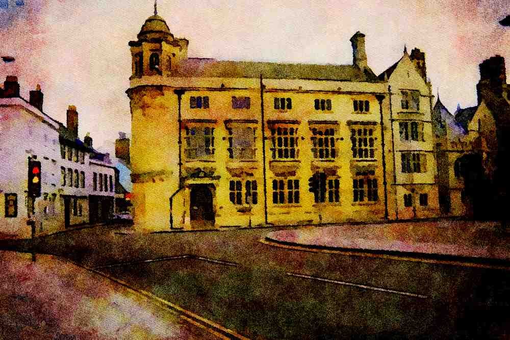 803015 The History Faculty Building, Formerly The Indian Institute, Oxford, U.K. A4 Limited Edition Watercolour Print
