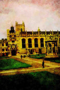 803019 Great Court, Trinity College, Cambridge, U. K. A4 Limited Edition Watercolour Print