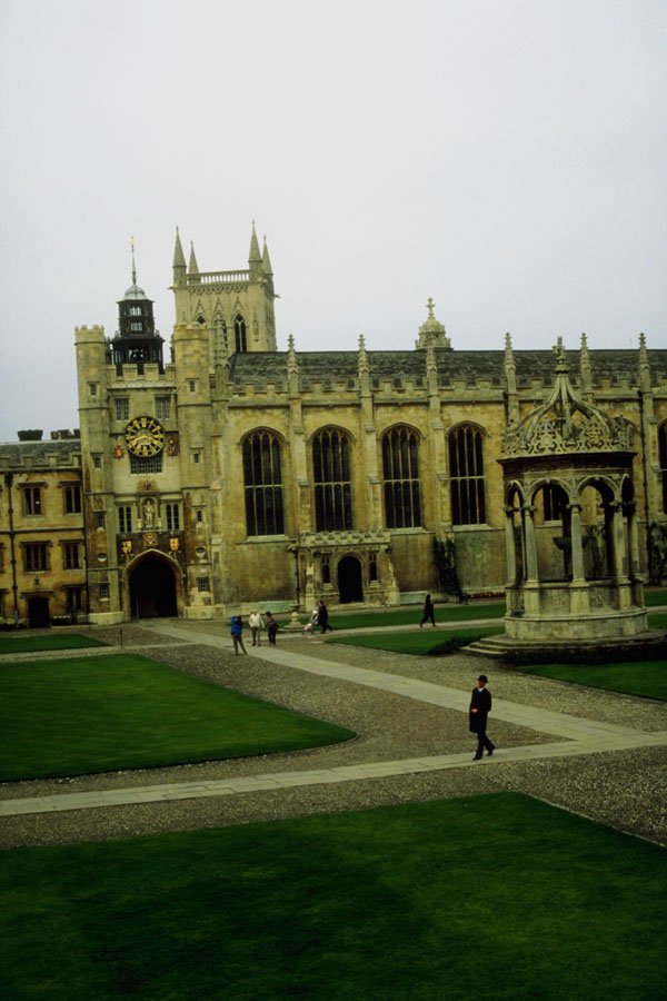 803019 Great Court, Trinity College, Cambridge, U. K. A4 Photo Print