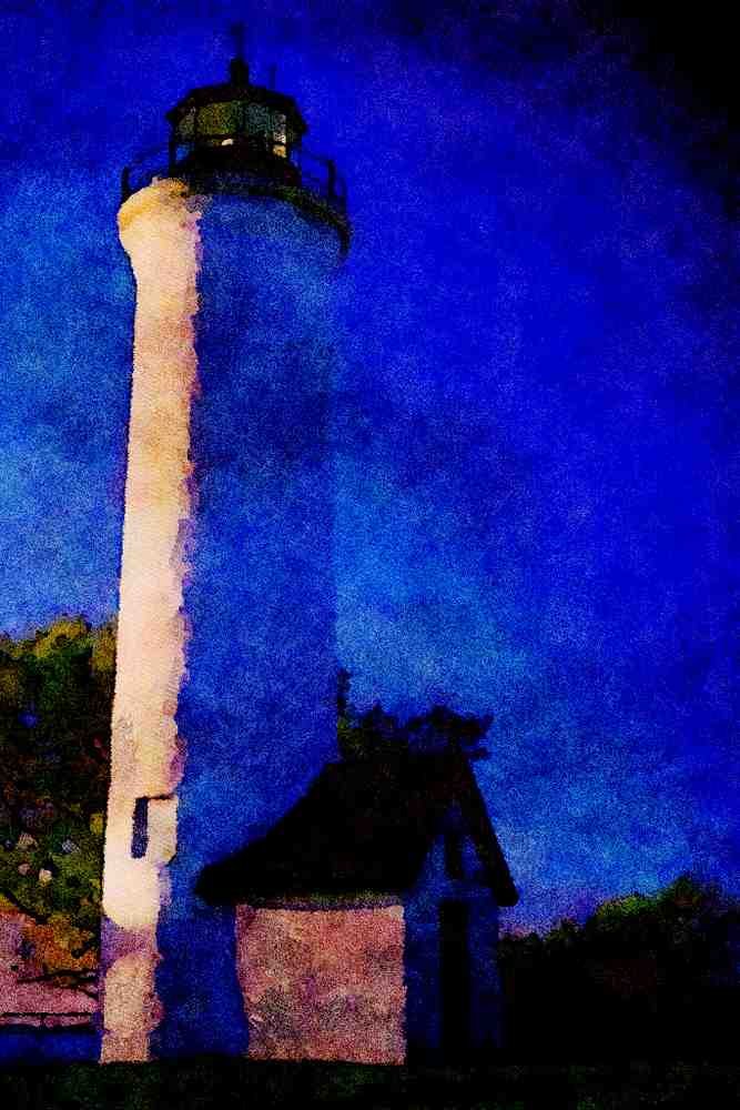 803032 Tibbett's Lighthouse A4 Limited Edition Watercolour Print