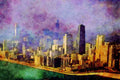 803037 Chicago, Illinois, U.S.A. A4 Limited Edition Watercolour Print