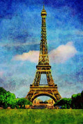803042 Eiffel Tower, Paris, France A4 Limited Edition Watercolour Print