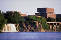 803043 Rideau Falls And Pearson Building, Ottawa, Ontario, Canada A4 Photo Print