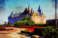 803044 Chateau Laurier, Ottawa, Ontario, Canada A4 Limited Edition Watercolour Print