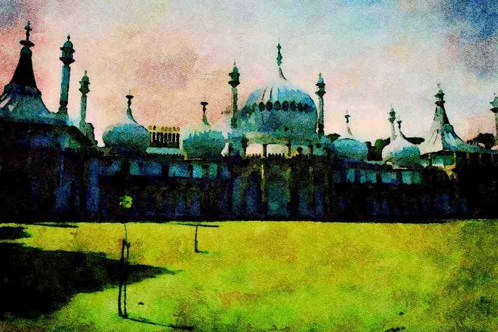 803054 The Royal Pavilion, Brighton, England A4 Limited Edition Watercolour Print