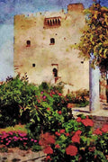 803064 Kolossi Castle, Near Limassol, Cyprus A4 Limited Edition Watercolour Print