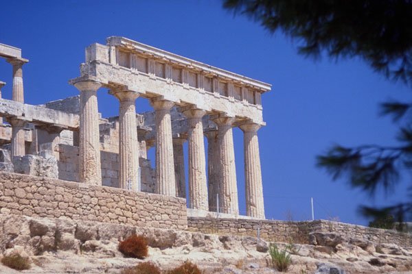 803065 Temple, Aegina, Greece A4 Photo Print