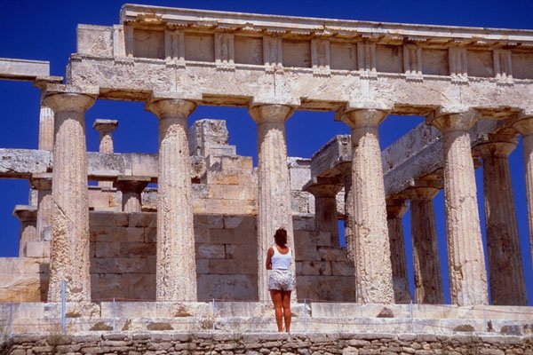 803066 Temple, Aegina, Greece A4 Photo Print