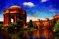 803078 Palace Of Fine Arts A4 Limited Edition Watercolour Print