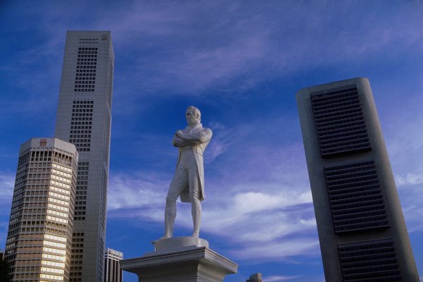 803079 Singapore Skyline A4 Photo Print