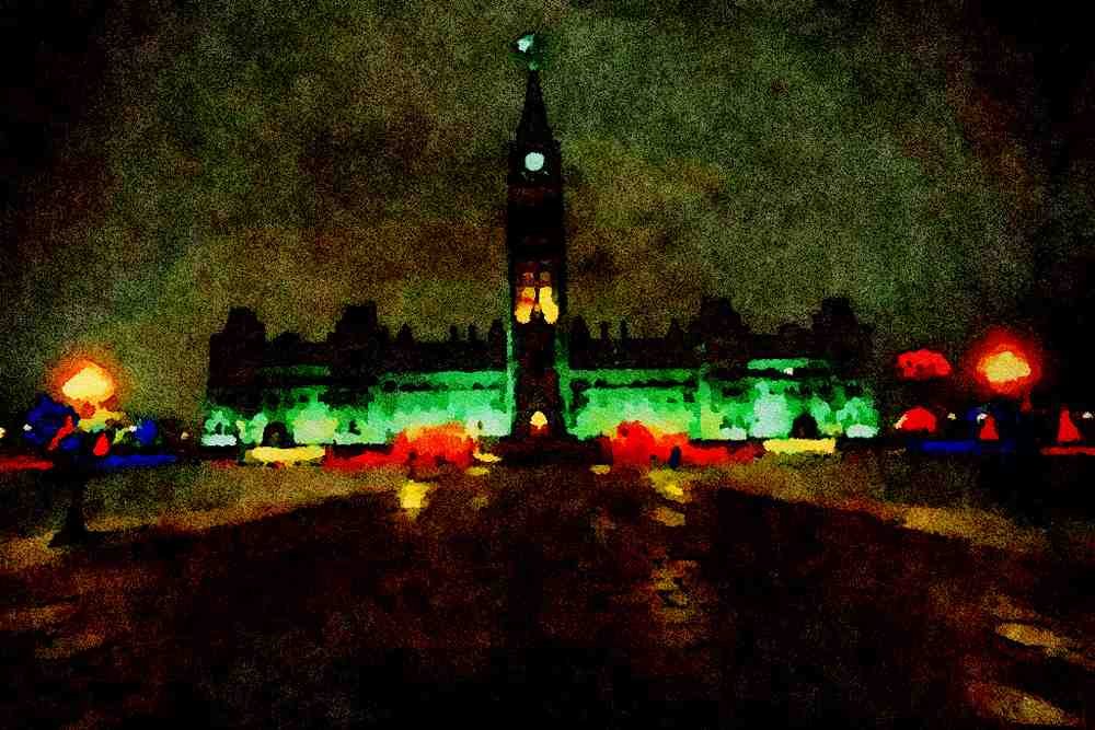 803080 Parliament Hill, Ottawa, Ontario, Canada A4 Limited Edition Watercolour Print