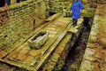 803086 Housteads Latrine Block, Ruins A4 Limited Edition Watercolour Print