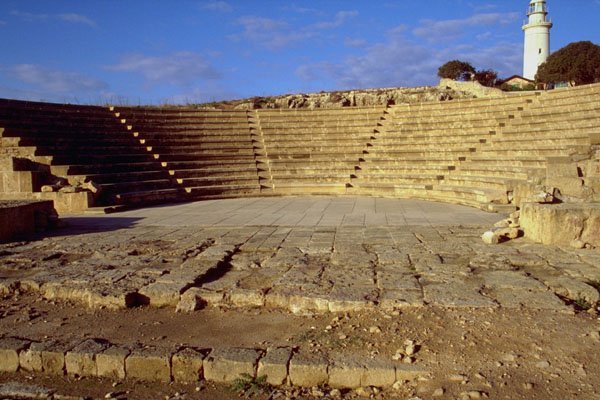 803093 The Odeon, Paphos, Cyprus A4 Photo Print