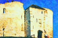 803096 Clifford's Tower, York, U.K. A4 Limited Edition Watercolour Print