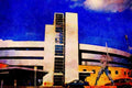 804006 Baseball Stadium, Ottawa, Ontario, Canada A4 Limited Edition Watercolour Print