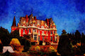 804014 Chateau Impney, Droitwich, U.K. A4 Limited Edition Watercolour Print