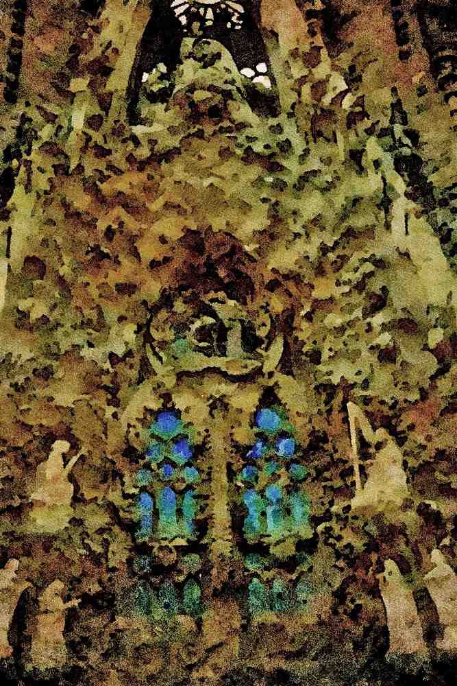 804017 Sagrada Familia, Barcelona, Spain A4 Limited Edition Watercolour Print