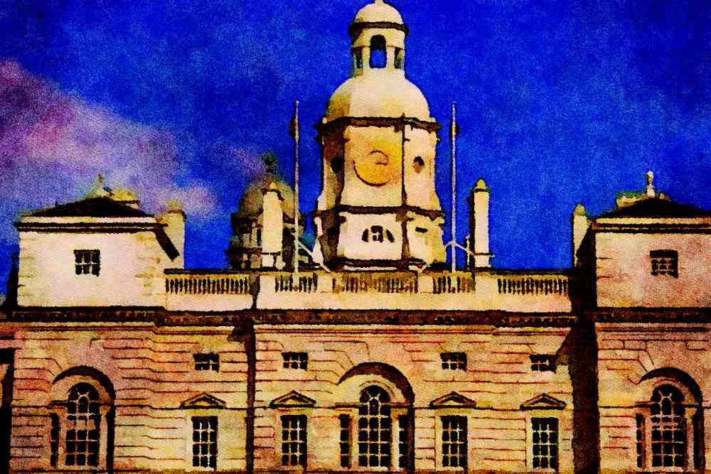 804026 Whitehall, London, England, U.K. A4 Limited Edition Watercolour Print