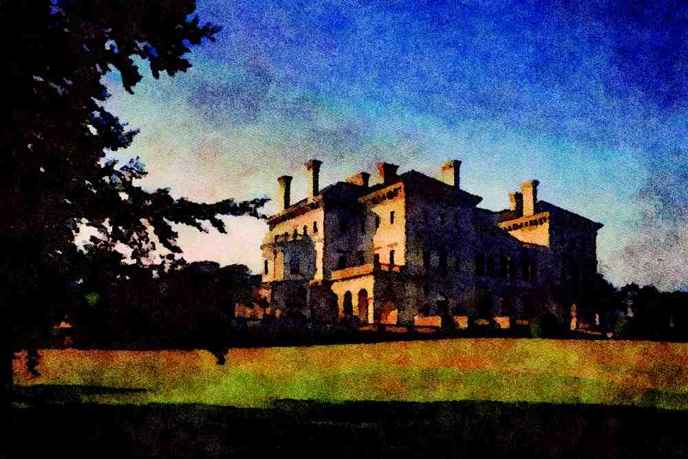 804027 The Breakers, Newport, Rhode Island, U.S.A. A4 Limited Edition Watercolour Print