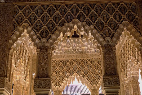 804040 Lion's Court, Alhambra, Granada, Spain A4 Photo Print