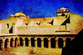 804042 Cloister Of Jesuit Priests, La Compania, Arequipa, Peru A4 Limited Edition Watercolour Print