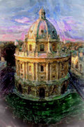 804061 Bodleian Library, Oxford, U.K. A4 Limited Edition Watercolour Print