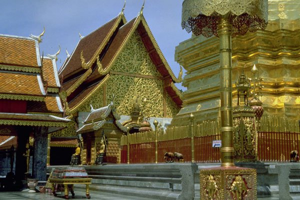 804062 Wat Prathat, Chiang Mai, Northern Thailand A4 Photo Print
