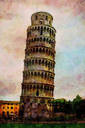 804064 Leaning Tower Of Pisa, Italy A4 Limited Edition Watercolour Print