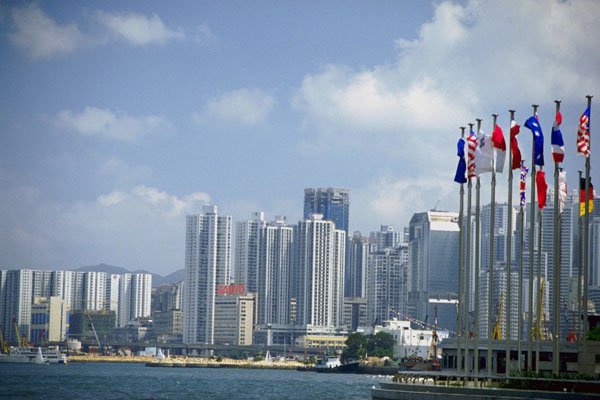 804073 Hong Kong Skyline A4 Photo Print