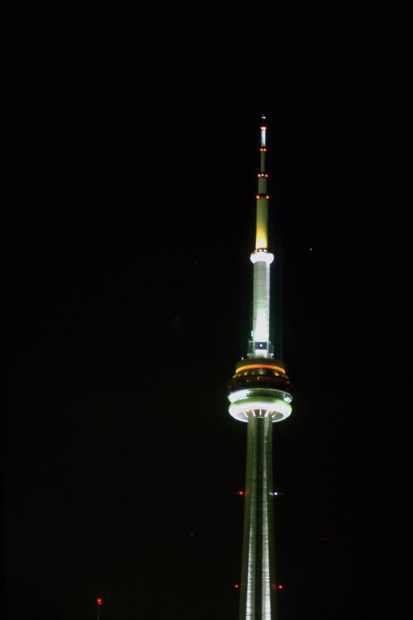 804075 CN Tower, At Night, Toronto, Ontario, Canada A4 Photo Print
