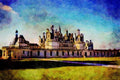 804079 Chateau De Chambord, Loire, France A4 Limited Edition Watercolour Print