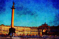 804099 Alexander Column, St. Petersburg, Russia A4 Limited Edition Watercolour Print