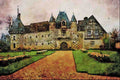 805005 Chateau St. Germain, De Levit, France A4 Limited Edition Watercolour Print