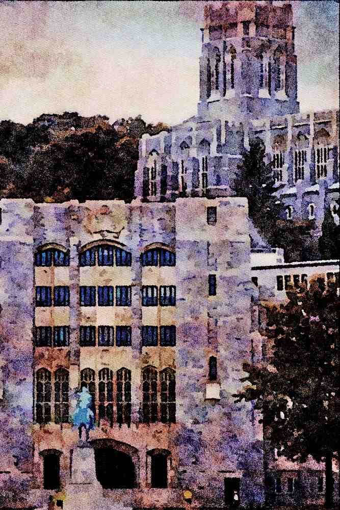 805015 West Point Military Academy, New York, U.S.A. A4 Limited Edition Watercolour Print