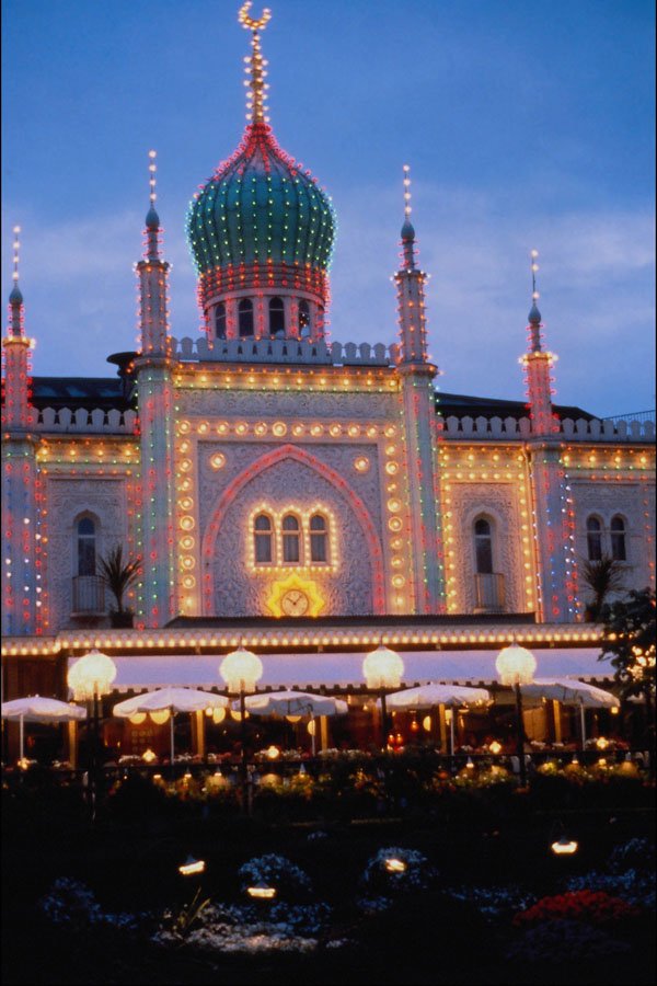 805018 Tivoli Gardens In Copenhagen, Denmark A4 Photo Print