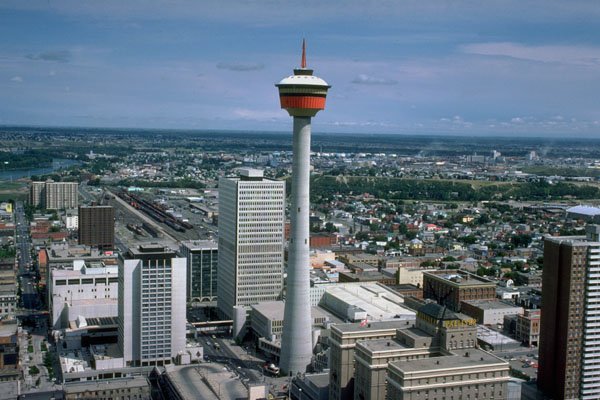 805031 Calgary Tower, Alberta, Canada A4 Photo Print