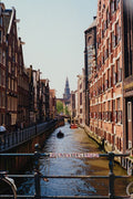 805038 One Of The Many Canals In Amsterdam, Netherlands A4 Photo Print
