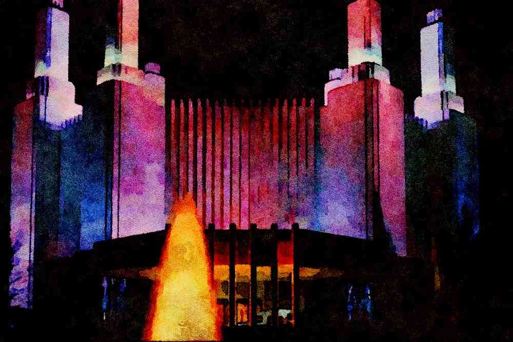 805040 Temple, Washington, D.C., U.S.A. A4 Limited Edition Watercolour Print