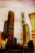 805043 Singapore Skyline A4 Limited Edition Watercolour Print