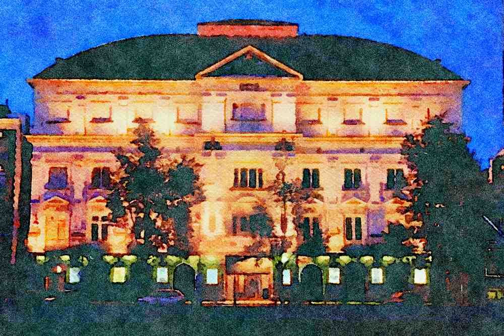 805052 Theater Carre, Amsterdam, Netherlands A4 Limited Edition Watercolour Print