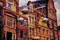 805054 Various Housing Styles Are An Architectural Feast To The Eye, Amsterdam, Netherlands A4 Limited Edition Watercolour Print