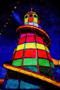 805059 Helter skelter In Hunstanton, Norfolk, U.K. A4 Limited Edition Watercolour Print