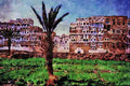 805064 Sana'a, Yemen A4 Limited Edition Watercolour Print