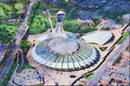 805066 Olympic Stadium, Montreal, Quebec, Canada A4 Limited Edition Watercolour Print
