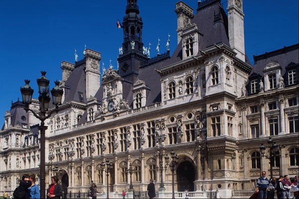 805072 Hotel De Ville, Paris, France A4 Photo Print