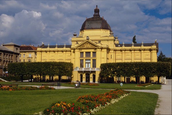 805082 Exhibition Pavilion, Zagreb, Croatia A4 Photo Print
