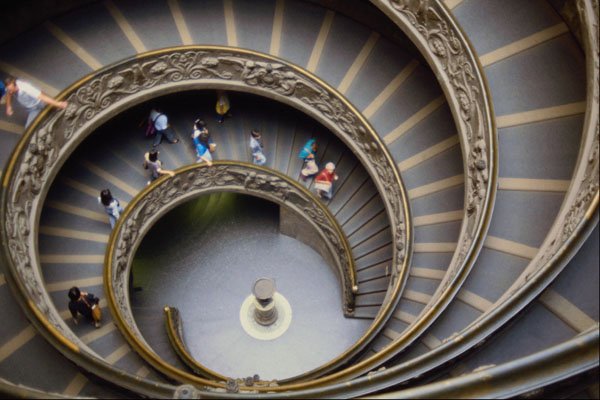 805084 Vatican, Stairway To Heaven, Rome, Italy A4 Photo Print