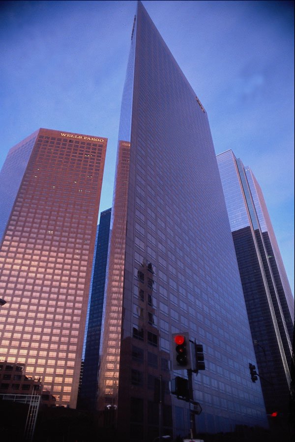 806002 Downtown Los Angeles Skyline, California, U.S.A. A4 Photo Print