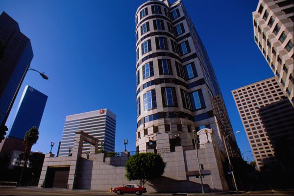 806003 Downtown Los Angeles Skyline, California, U.S.A. A4 Photo Print